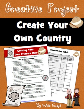 Preview of Social Studies Map Skills Activity Design own country
