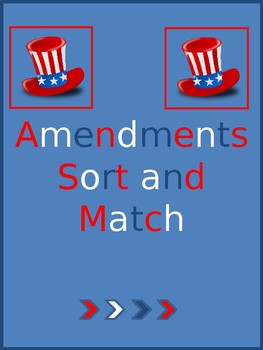 Preview of Georgia Social Studies Match and Sort Amendments Test Prep