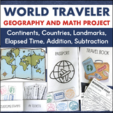 Country Research 3rd 4th Grade Geography 7 Continents Math