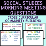 Social Studies Morning Meeting Questions Distance Learning