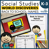 Social Studies Names Unit for Back to School Social Studies