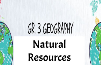 Preview of Social Studies: Natural Resources for grades 3-5