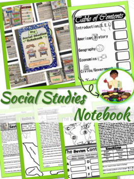 Preview of Social Studies Notebook Interactive |  Reading Comprehension Passages