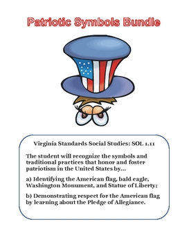 Preview of Social Studies:  Patriotic Symbols United States Symbols