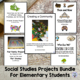 Social Studies Projects Bundle For Elementary Students