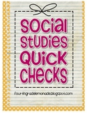 Social Studies Quick Check Cards (for Virginia Studies)