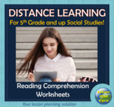 Social Studies Reading Comprehension Activity VALUE BUNDLE