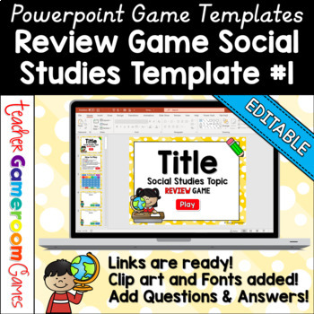 Preview of Social Studies Review Game Template