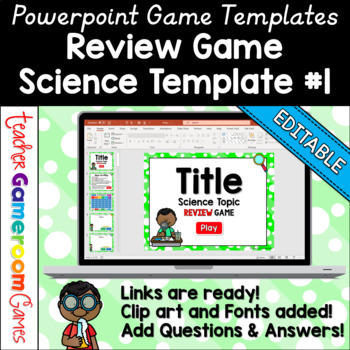 Preview of Science Review Game Template