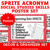 Social Studies SPRITE Poster Set for AP, US, Geography, Wo