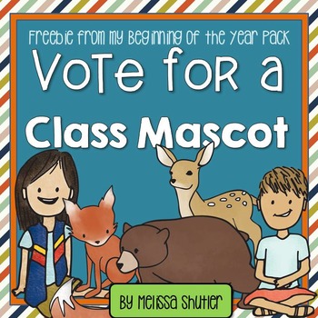 Preview of Social Studies Sample- Vote for a Class Mascot
