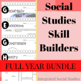 Social Studies Skill Builders: Full Year Bundle