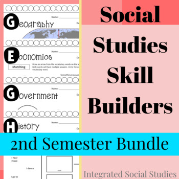 Preview of Social Studies Skill Builders: Second Semester