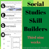 Social Studies Skill Builders: Third Nine Weeks