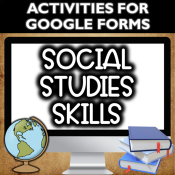 Preview of Social Studies Skills Activities for Google Forms Bundle- Distance Learning