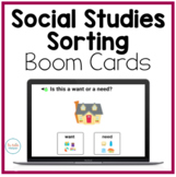 Social Studies Sorting Interactive Boom Cards