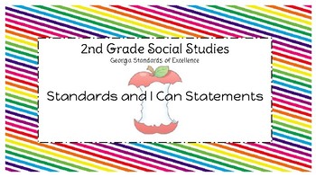 Preview of Georgia Standards of Excellence: 2nd Grade S.S.