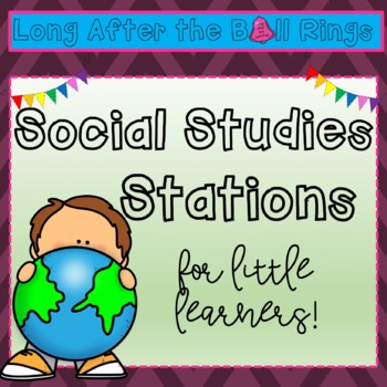 Preview of Social Studies Stations: Rotations with Timers