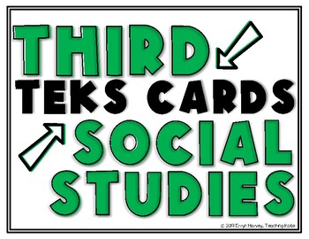 Preview of Social Studies TEKS Third Grade