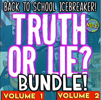 Preview of Social Studies TRUTH or LIE Bundle | Back to School Social Studies Activities