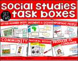 Social Studies Task Boxes - Set Two