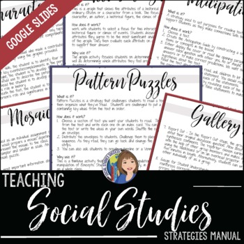 Preview of Social Studies Teaching Strategies Manual with Google Slides™