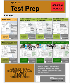 Preview of Social Studies Test Prep Series 01 Bundle (eight quizzes)