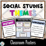Social Studies Themes: Classroom and Student Binder Posters