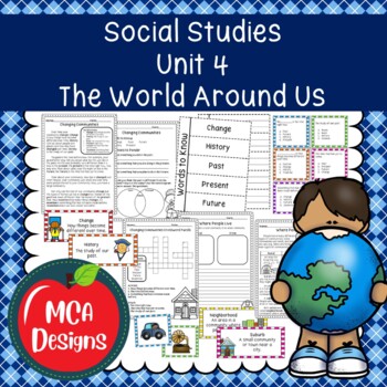 Preview of Social Studies Unit 4 The World Around Us
