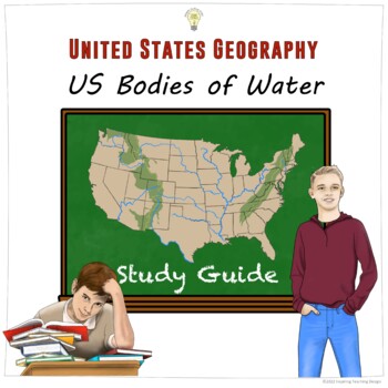 Preview of Social Studies United States Geography US Bodies of Water Study Guide