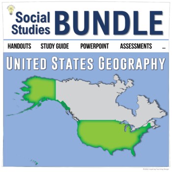 Preview of Social Studies United States Geography US History Growing BUNDLE