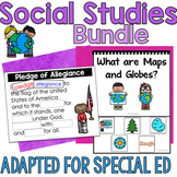 Social Studies Units for Special Education Growing Bundle
