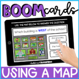 Social Studies: Using a Map Boom Cards™ {distance learning}