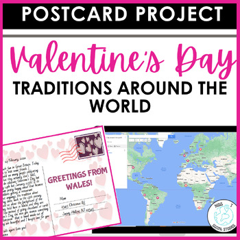 Preview of Social Studies Valentine's Day Around the World activities:  Project activities