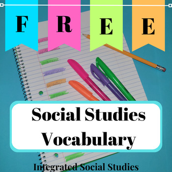Preview of Social Studies Vocabulary