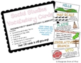 Social Studies Vocabulary Cards