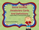 Social Studies Vocabulary Cards/ Houghton Mifflin 2nd Grad
