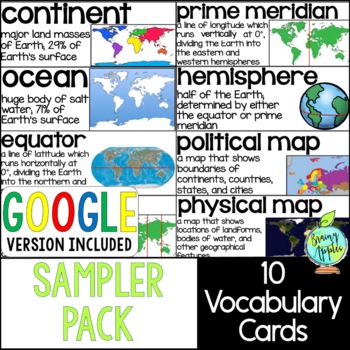 Preview of Social Studies Vocabulary Cards - Social Studies Word Wall Bulletin Board Idea