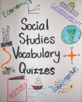 Preview of Social Studies Vocabulary Quizzes