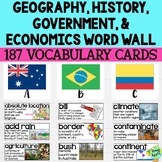 Social Studies Vocabulary Word Wall