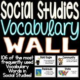 Social Studies Vocabulary Word Wall