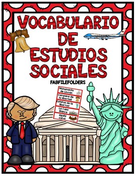 Preview of Social Studies Vocabulary Words-SPANISH