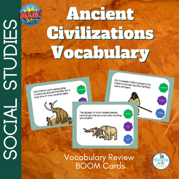 Preview of Social Studies Ancient Civilizations Vocabulary BOOM Cards - Context Clues