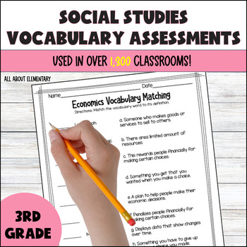 Preview of Social Studies Vocabulary for Third Grade