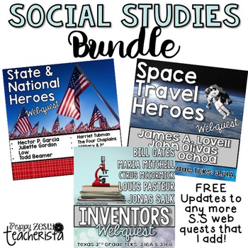 Preview of Social Studies Web Quest BUNDLE