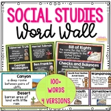 Social Studies Word Wall