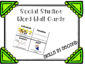 Preview of Social Studies Word Wall Cards