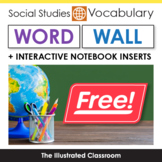 Social Studies Word Wall & Interactive Notebook Inserts fo