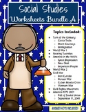 Social Studies Worksheet BUNDLE A