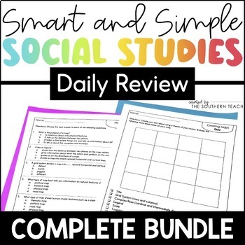 Preview of Social Studies Worksheets & Daily Passages for Reading Comprehension - Bundle